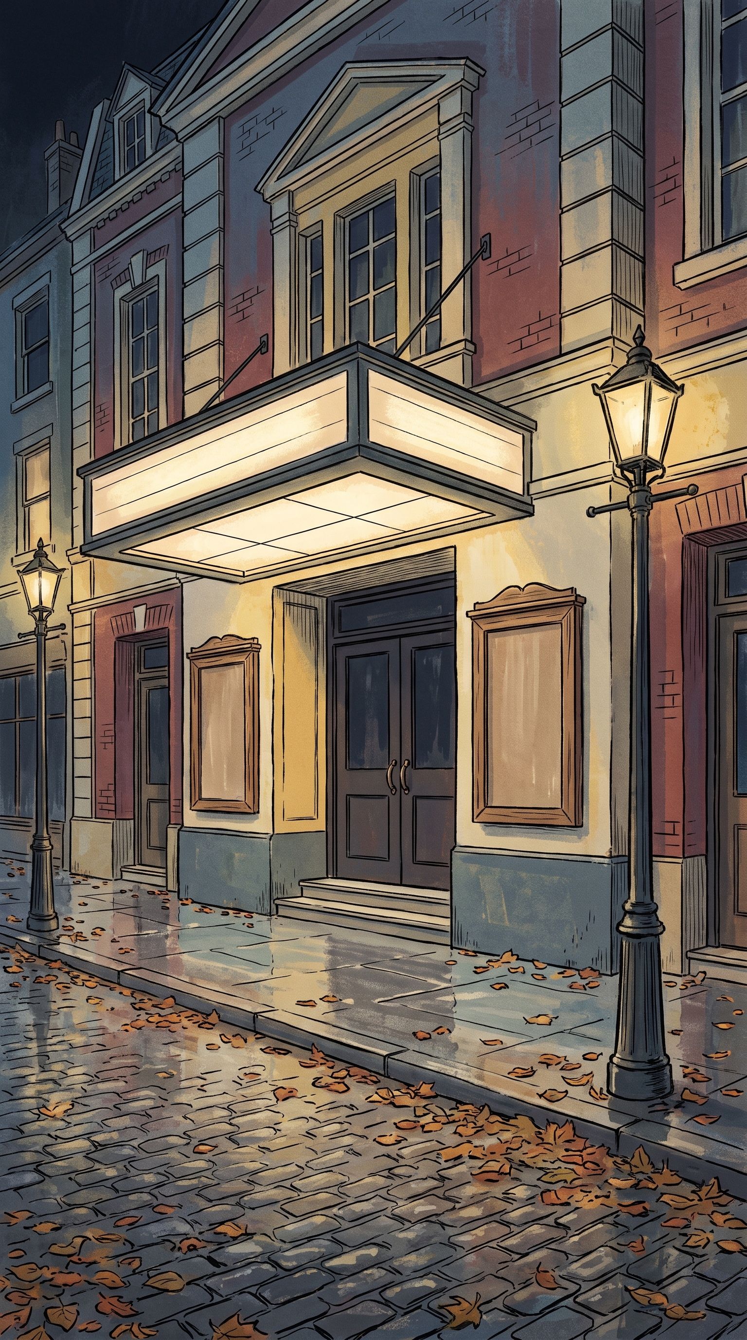 Painted setting: The Corbel Theatre, Pellbridge.